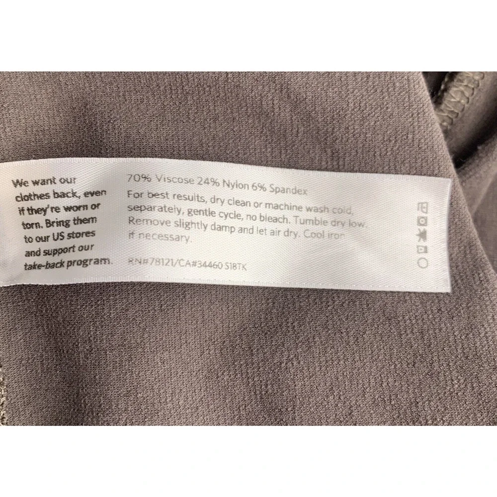 Eileen Fisher Stretch Crepe Open Long Blazer Brown XL - Picture 8 of 9